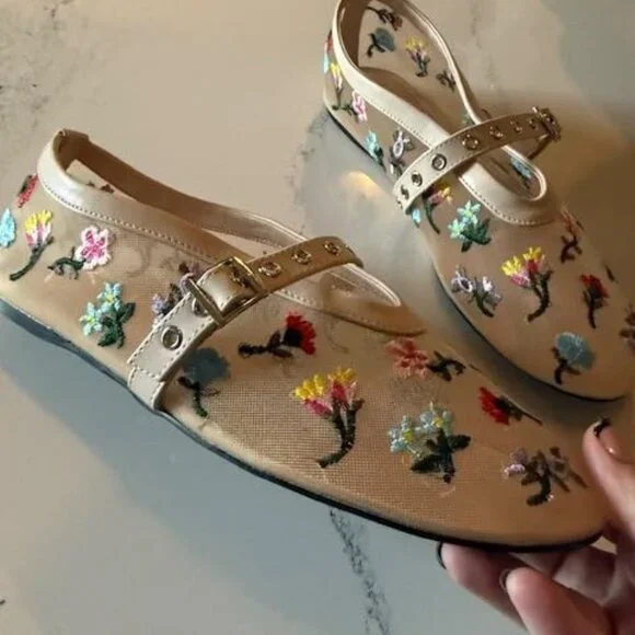 Mesh Ballet Flats